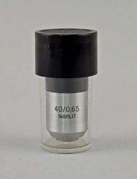 Mikroskop-Objektiv Carl Zeiss Jena 40/0,65 160/0,17 RMS