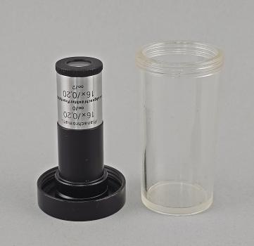 Preview: Mikroskop-Objektiv Carl Zeiss Jena Planachromat L 16x/0,20 ∞/0 ∞/2 RMS