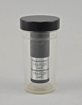Mikroskop-Objektiv Carl Zeiss Jena Planachromat L 16x/0,20 ∞/0 ∞/2 RMS