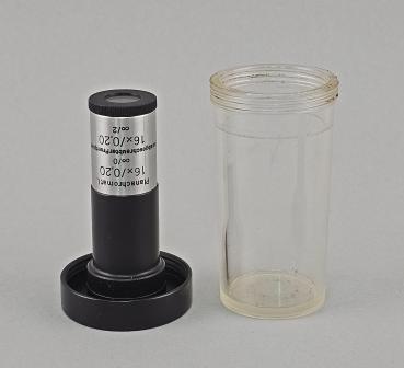 Preview: Mikroskop-Objektiv Carl Zeiss Jena Planachromat L 16x/0,20 ∞/0 ∞/2 RMS
