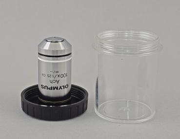 Preview: Mikroskop-Objektiv Olympus Ach 100x/1.25 Oil ∞/- RMS