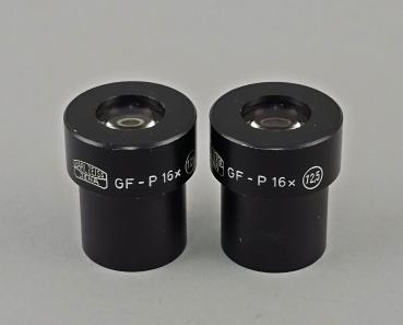 Mikroskop-Okular Paar Carl Zeiss Jena GF-P 16x 12,5 23,2mm