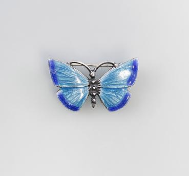 emaillierte Brosche Schmetterling