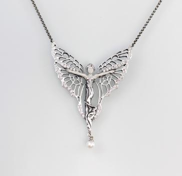 Collier Swarovski und synthetische Perle