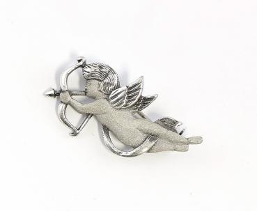 Jugendstil Brosche Amor mit Pfeil und Bogen