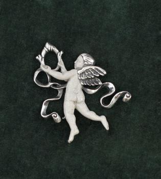 Jugendstil Brosche Putto