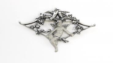 Jugendstil Brosche Putto