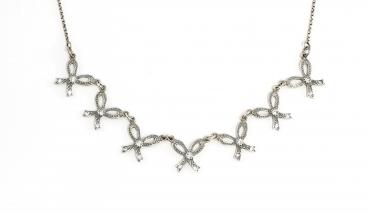 Schleifen Collier Swarovski