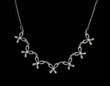Schleifen Collier Swarovski