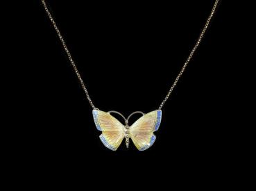 emailliertes Collier Schmetterling