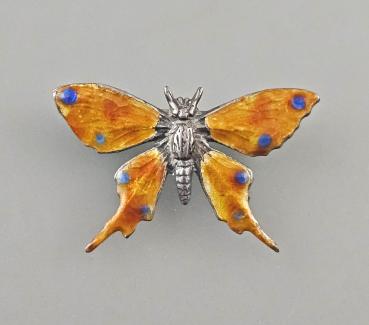 emaillierte Brosche Schmetterling