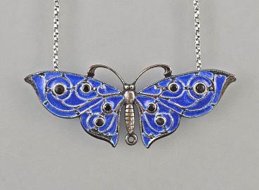 emailliertes Collier Schmetterling