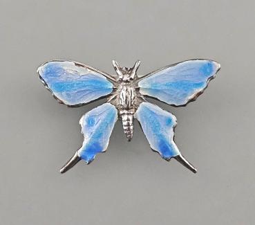 emaillierte Brosche Schmetterling