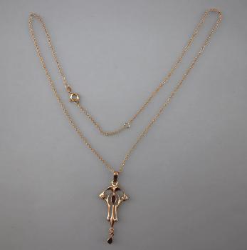 Jugendstil Collier mit Granat