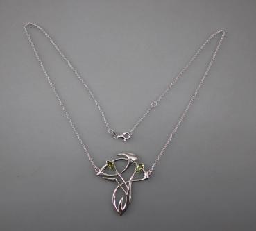 Jugendstil Collier mit Peridot