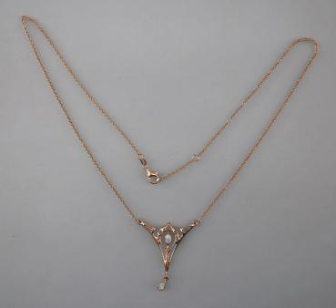 Jugendstil Collier Opal