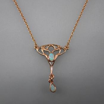 Jugendstil-Collier Opal