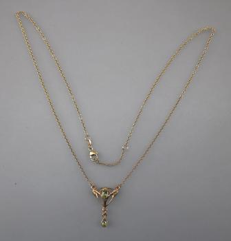 Jugendstil Collier Peridot