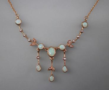 Jugendstil Collier Opale