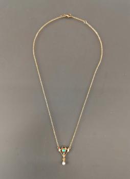 Collier Türkis Perle