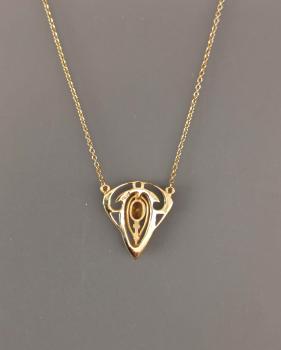 Collier Citrin Perle