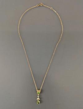 Collier Peridot Perle