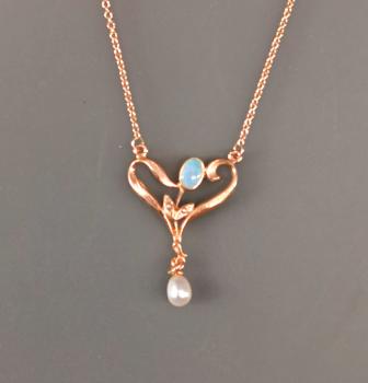 Collier Opal Perle