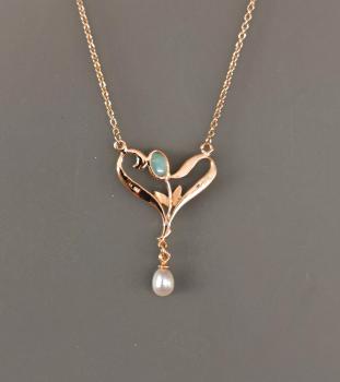 Collier Opal Perle