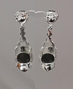 Ohrringe Onyx Markasiten