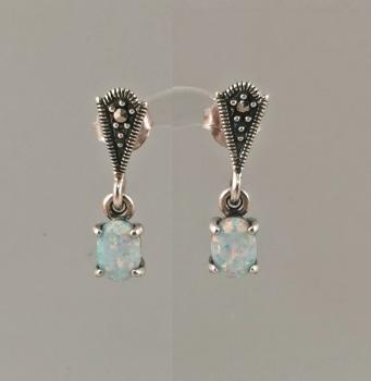 Opal Markasiten Ohrringe