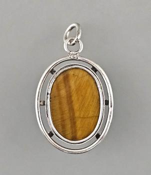 Tigerauge Anhänger 2,5x4,2cm