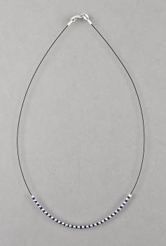 Collier blaue Perlchen