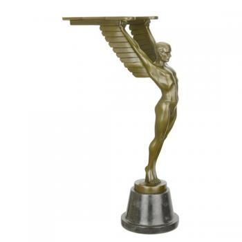 Bronze Skulptur Automaskottchen Ikarus Art déco