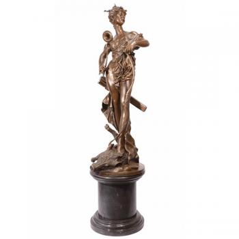 Bronze Skulptur "Die siegreiche Diana" Jagdgöttin