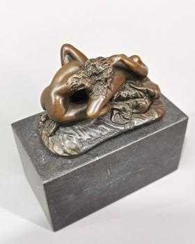 Erotik Bronze Skulptur Liebendes Paar Frauen