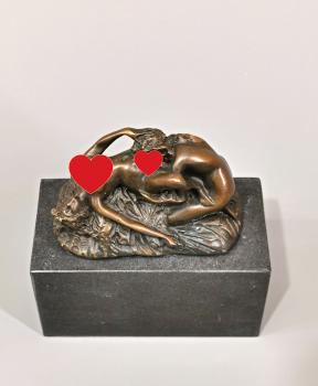 Erotik Bronze Skulptur Liebendes Paar Frauen