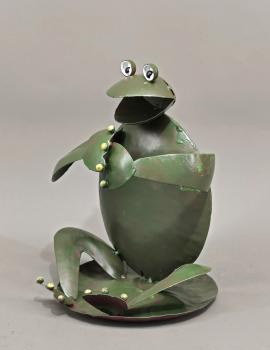 Flaschenhalter Frosch grün