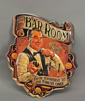 geprägtes Blechschild - The Bar Room