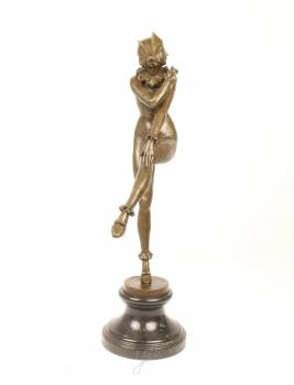 Bronze Skulptur Harlekin Harlequinade