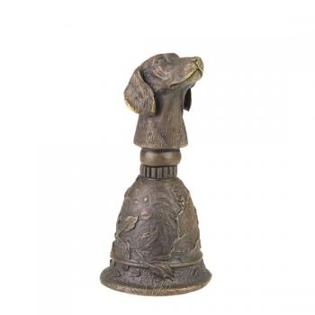 Figürliche Glocke Hundekopf Dackel