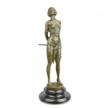 Bronze Skulptur "Die Reitgerte“