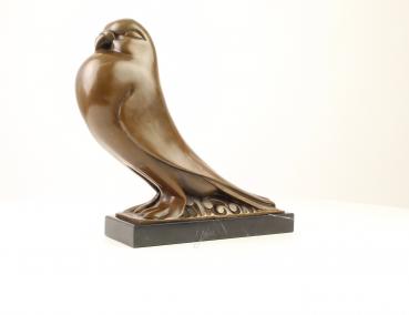 Bronze Skulptur stilisierte Taube
