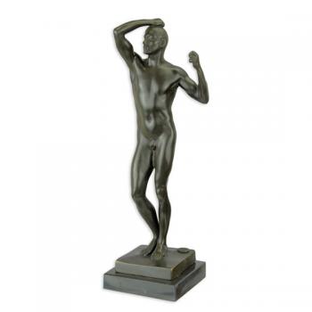 Bronze Skulptur Männerakt Adam