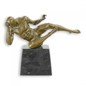 Bronze Skulptur nackte Turner