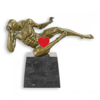 Bronze Skulptur nackte Turner