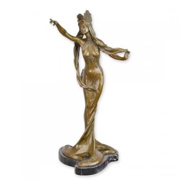 Bronze Skulptur Jugendstil Lady