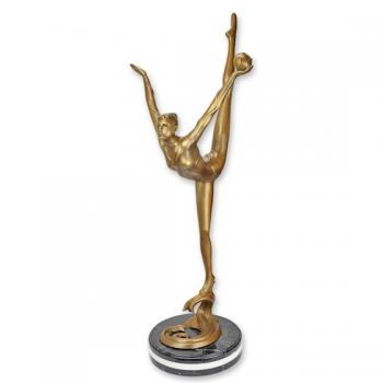 Bronze Skulptur Ballerina mit Ball