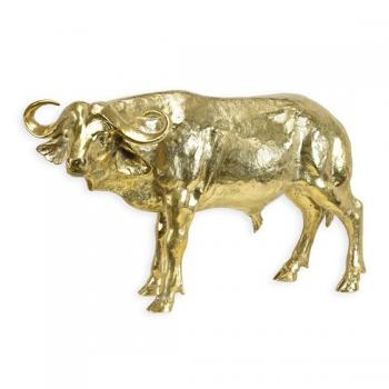 Bronze Skulptur Afrikanischer Wasserbüffel