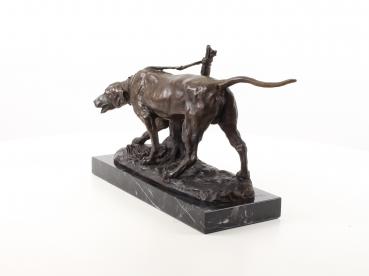 Bronze Skulptur Jagdhund