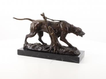 Bronze Skulptur Jagdhund